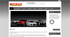 Desktop Screenshot of carspotchennai.com